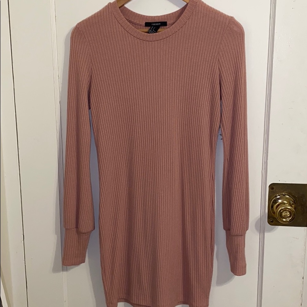 blush colored forever 21 dress